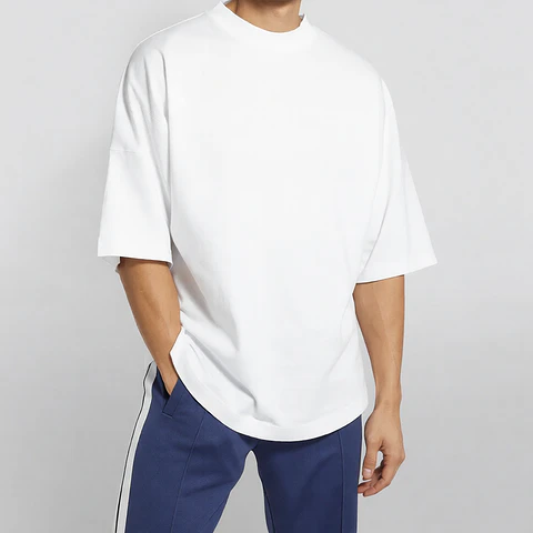 Molde Digital Remera Oversize Ruedo Curvo, Talles Xs Al Xl