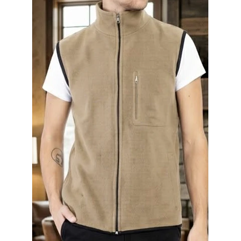 Molde Digital Chaleco Polar Con Bolsillos, Talles S Al Xxl