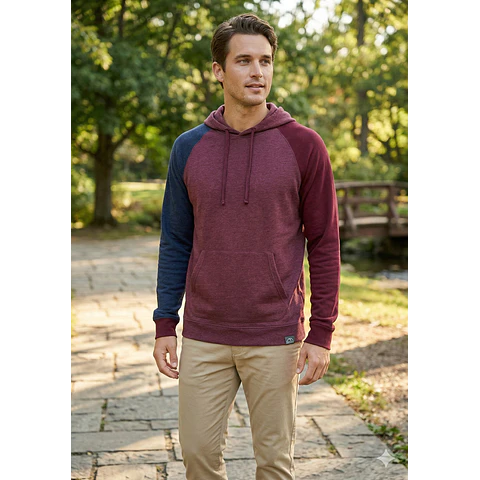 Molde Digital Buzo Ranglan Con capucha y bolsillo Talles S A Xxl