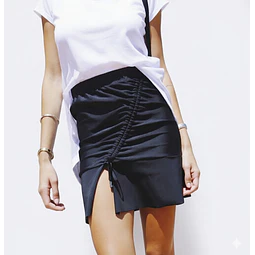 Molde Digital Falda Con Lazo Diagonal + volado, Talles S A Xxl