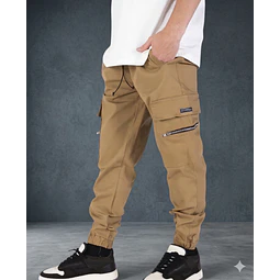 Molde Digital Jogger Bolsillos Cargo Inf, Talles S Al Xxl