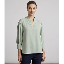 Molde Digital Blusa Copa Y Puño Fruncido, Talles S Al Xxl