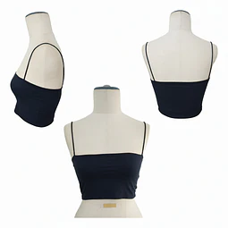 Molde Digital Top Pupera Escote Horizontal, Talles S Al Xxl