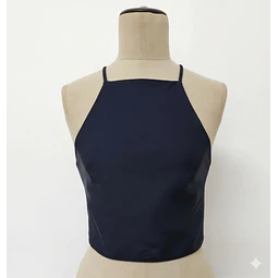 Molde Digital Top Con bretel, Recorte Costado, Talles S Al Xxl