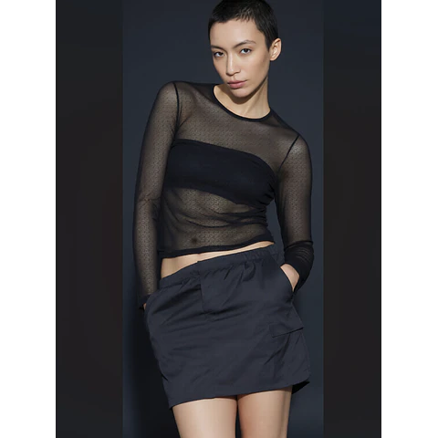 Molde Digital Falda Cargo Cintura Con elastico, Talles S A Xxl