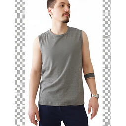 Molde Digital Remera Sin Mangas, Pack Talles 3xl Al 7xl