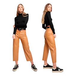 Molde Digital Pantalon Crop Con recorte Rodilla,talles S A Xxl