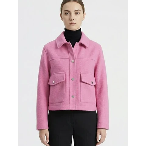 Molde Digital Abrigo Canesu Con bolsillo Plaque, talles S A Xxl