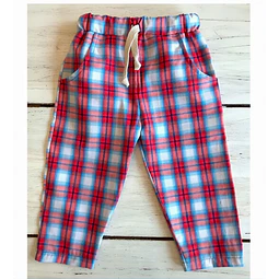 Molde Digital Pantalon Pijama Bebe Con bolsillo, Talles 1 Al 5