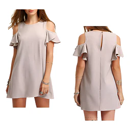 Molde Digital Vestido Cuerina Escote Corazon, Talles S A Xxl