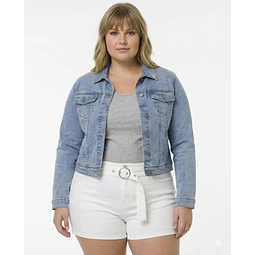 Molde Digital Chaqueta/campera Corte Jean, Talles 3xl Al 7xl