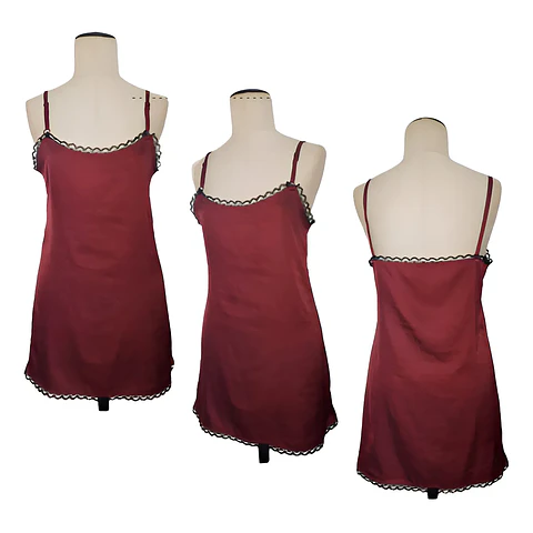 Molde Digital Vestido Lenceria, Patron Pack Talles S Al Xxl