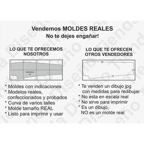 Molde Patron Imprimible Mono Enterito Mujer Talles Xs Al Xl