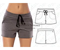 Molde Patron Coreldraw Short Deportivo Mujer Del 38 Al 46