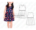 Molde Patron Imprimible Vestido Nenas Talles 4 Al 14
