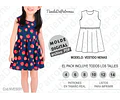Molde Patron Imprimible Vestido Nenas Talles 4 Al 14
