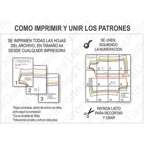 Molde Patron Imprimible Vestido Nenas Talles 4 Al 14