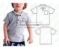 Molde Patron Coreldraw Chomba Polo Niños Talles Del 2 Al 8
