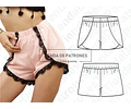 Moldes Patrones Imprimible Short Verano Mujer Talles 36 A 46