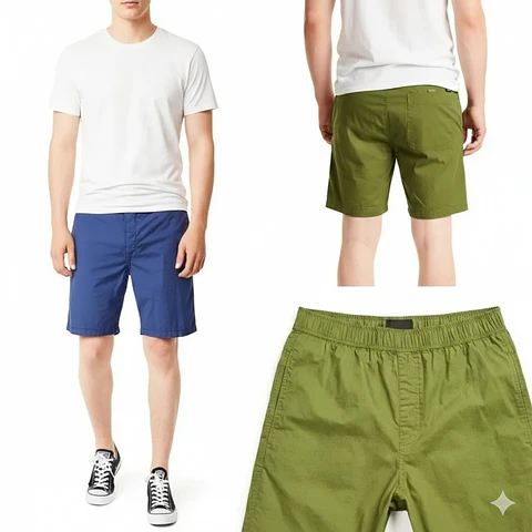 Molde Digital Bermuda Hombre Bragueta Falsa, Pack 5 Talles!