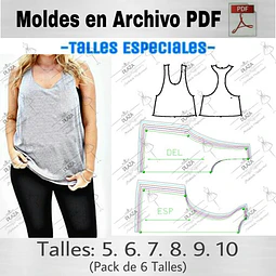 Moldes Patrones Imprimibles Sudadera Talle Especial 5 Al 10