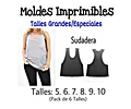 Moldes Patrones Imprimibles Sudadera Talle Especial 5 Al 10