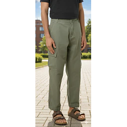 Molde Digital Pantalon Cargo Hombre, Pack Talles S Al Xxl