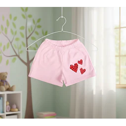 Molde Digital Short De Punto Niña, Patron Pack Talles 2 A 16