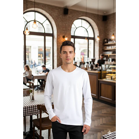 Molde Digital Remera Manga Larga Hombre Pack Talles S A Xxl