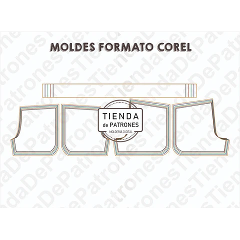 Molde Patron Coreldraw Mini Short Mujer Del 38 Al 46