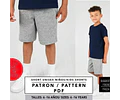Molde De Costura, Patron Short Joggers Nene, Imprimible
