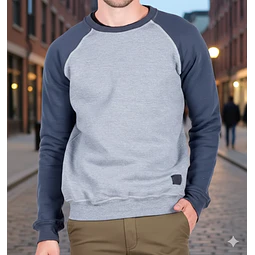 Molde Digital Buzo Manga Raglan, Patron Pack Talles S A Xxl