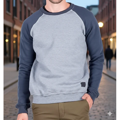 Molde Digital Buzo Manga Raglan, Patron Pack Talles S A Xxl