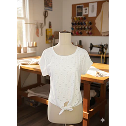 Molde Digital Remera Con Nudo Patron Pack Talles S A Xxl