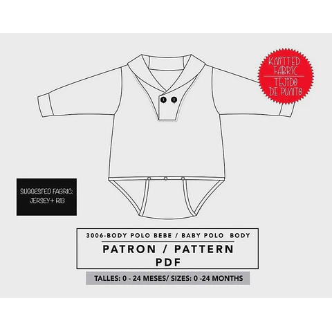 Molde De Costura, Patron Remera Con Cartera Bebe, Imprimible