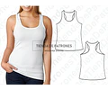 Molde Patron Coreldraw Musculosa Deportiva Mujer Del S Al Xl