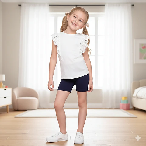 Molde Digital Calza Corta Niña Pack Talles 4 A 16