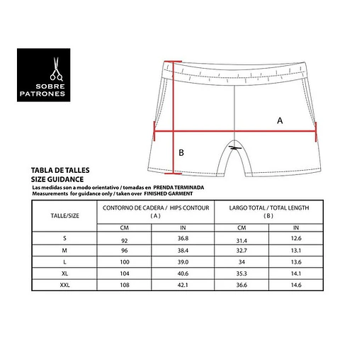 Molde De Costura, Patron Short Con Bolsillo Dama, Imprimible