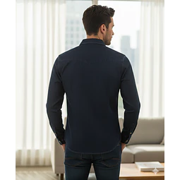 Molde Digital Camisa Hombre Con canesu en pico, talles S A Xxl