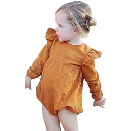 Molde Digital Body Beba Sisa Con Volado, Pack Talles 1 Al 5