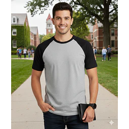 Molde Digital Remera Manga Corta Raglan, Pack Talles S A Xxl