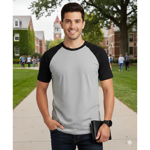 Molde Digital Remera Manga Corta Raglan, Pack Talles S A Xxl