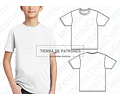 Molde Imprimible Remera Basica Niños Talles 4/6/8/10/12/14