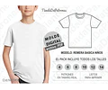 Molde Imprimible Remera Basica Niños Talles 4/6/8/10/12/14