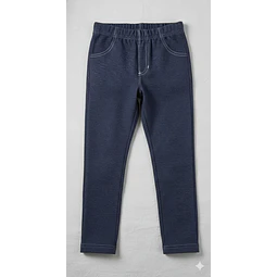 Molde Digital Calza Chupin Simil Jean Niñas, Talles 4 A 16