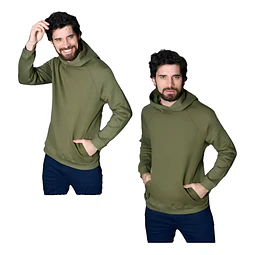 Molde Digital Polerón Manga Ranglan Cuello Alto, Talles S A Xxl