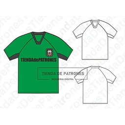 Moldes Patrones Polera Camiseta Futbol Hombre Talle S Al 2xl