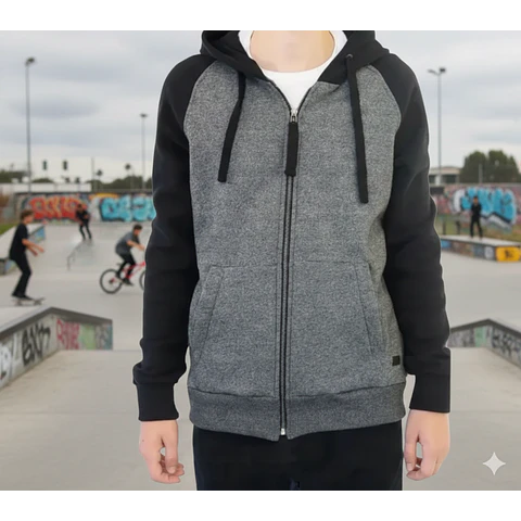 Molde Digital Chaqueta Ranglan C / Capucha Pack 5 Talles!