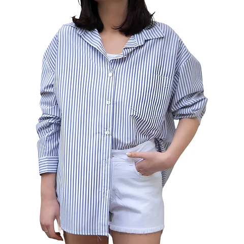 Molde Digital Blusa Extra Large Manga Caida, Pack Talles S Al Xxl