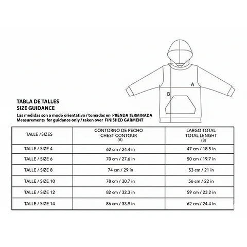 Molde De Costura, Patron Polerón Canguro Capucha Niños, Imprimible